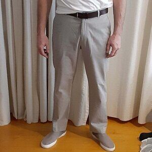 Calvin Klein Light Grey Cotton Pants 32/30